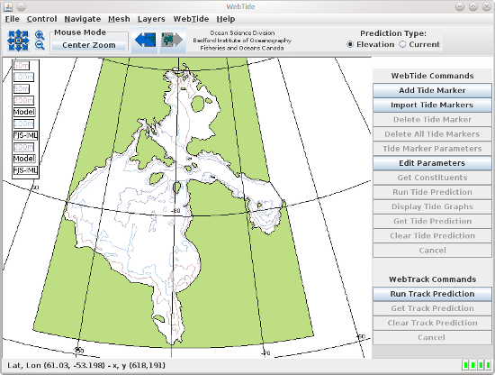 WebTide with Hudson Bay domain screenshot
